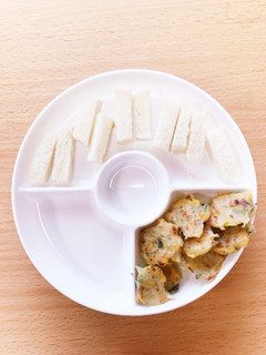 【離乳食後期】しらすコーン小松菜のおやき-レシピのメイン写真