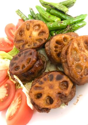 レンコン挟み焼き-レシピのメイン写真