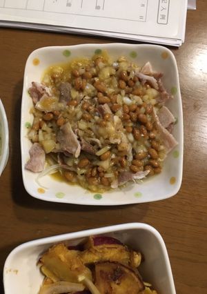 意外な組み合わせ！豚しゃぶ納豆ドレサラダ-レシピのメイン写真