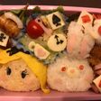 41キャラ弁 不思議の国のアリスの世界