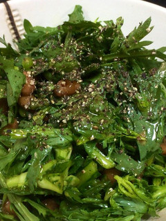 春菊納豆和え-レシピのメイン写真