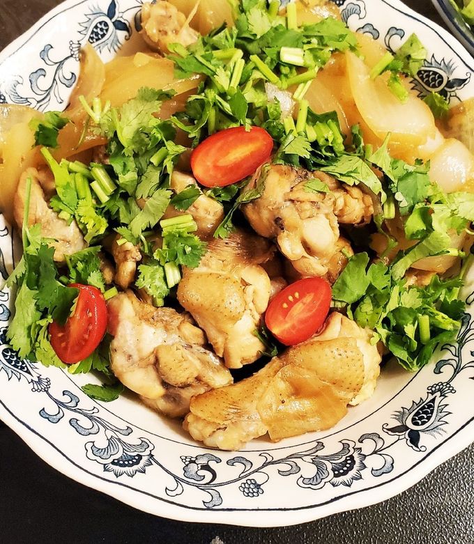 味ぽんで鶏肉さっぱり煮byアムウェイ鍋 by ロンパフママ