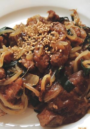 中華料理の定番レバニラ炒め-レシピのメイン写真