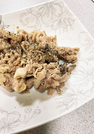 豚コマ肉の塩レモンたれ-レシピのメイン写真