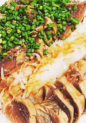 フライパンでユッケ風カツオのたたき-レシピのメイン写真