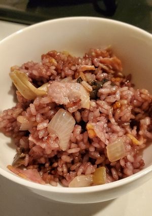 赤ワインのキノコピラフ-レシピのメイン写真