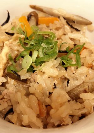 〇ゴボウとひじきとツナの炊き込みご飯〇-レシピのメイン写真
