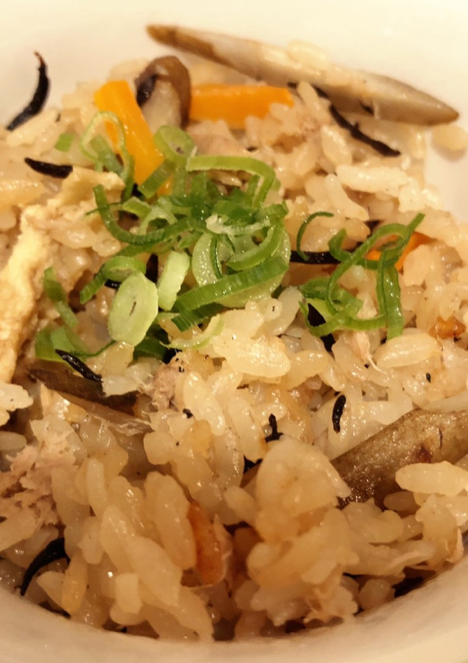 〇ゴボウとひじきとツナの炊き込みご飯〇-レシピのメイン写真