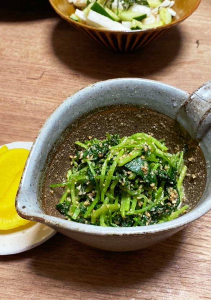簡単小鉢　三つ葉の胡麻和え-レシピのメイン写真