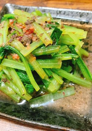 小松菜の梅風味お浸し-レシピのメイン写真