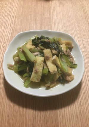 小松菜とツナのポン酢オイスター炒め煮-レシピのメイン写真
