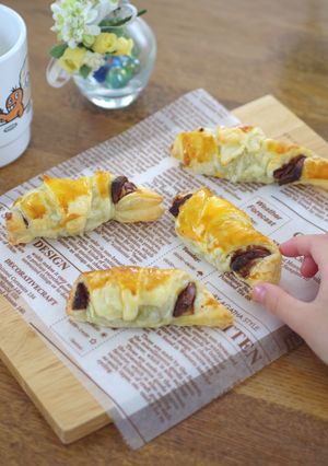 冷凍パイシートdeチョコクロワッサン-レシピのメイン写真