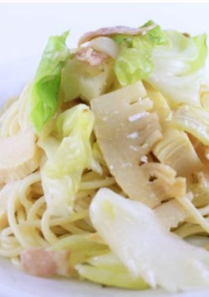 春キャベツと筍のペペロンチーノ-レシピのメイン写真