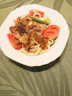 冷しゃぶうどん-レシピのメイン写真