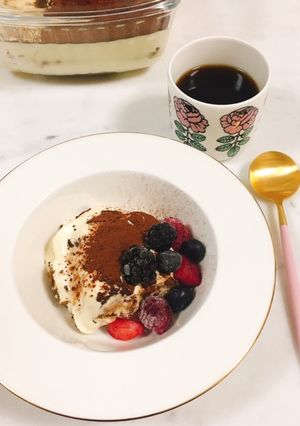 濃厚ココア(抹茶)のティラミス♡ベリー-レシピのメイン写真