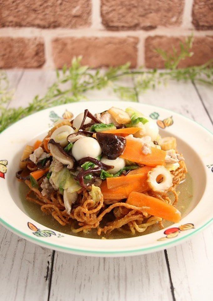 簡単！かた焼そば☆揚げ麺作り~-レシピのメイン写真