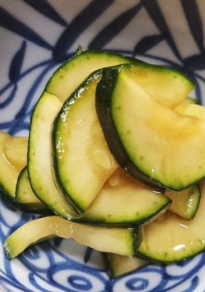 ズッキーニのめんつゆ漬け-レシピのメイン写真