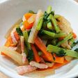 葉つき大根使いきり 大根葉の炒め煮