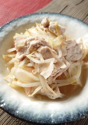 豚肉ともやしの香味野菜煮-レシピのメイン写真