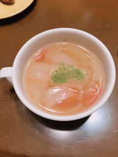 新玉ねぎとトマトのスープ-レシピのメイン写真