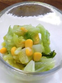 春キャベツの梅和え(透析食)-レシピのメイン写真