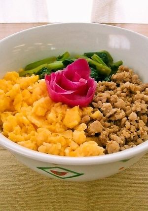 三色丼(透析食)-レシピのメイン写真