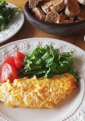 朝ごはん！オムレツ-レシピのメイン写真