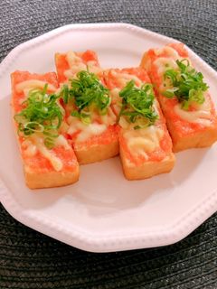 厚揚げの明太チーズ焼き-レシピのメイン写真