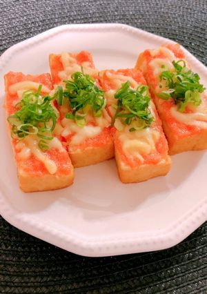 厚揚げの明太チーズ焼き-レシピのメイン写真