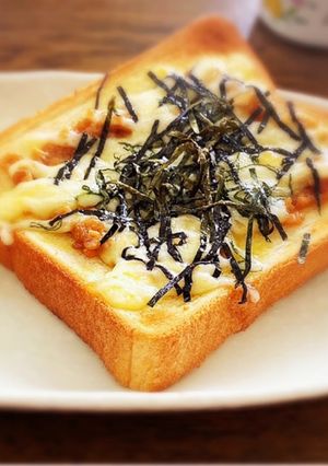 やみつき！納豆と海苔のチーズトースト-レシピのメイン写真