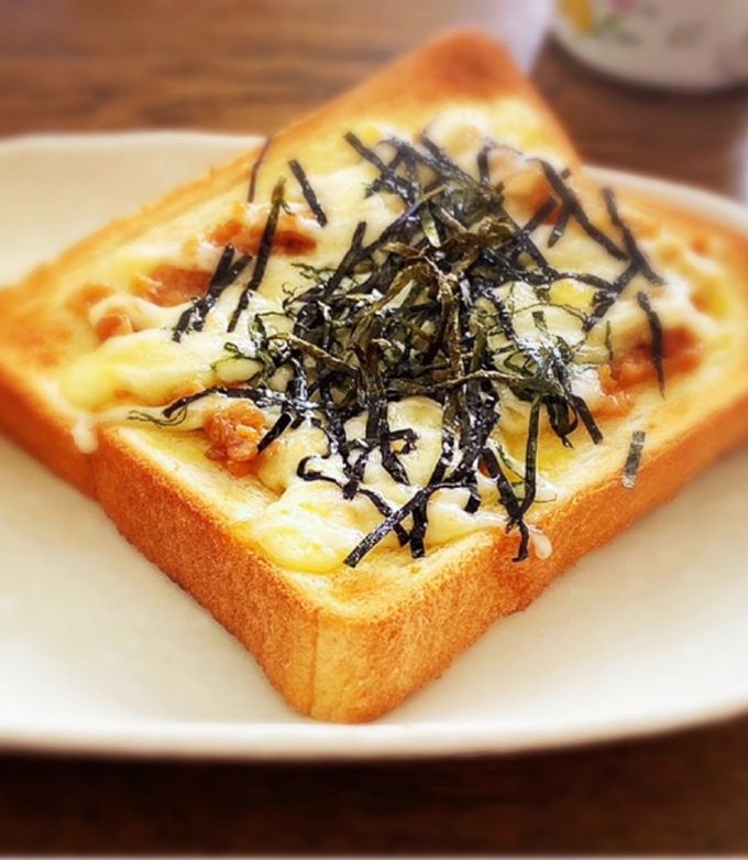 やみつき!納豆と海苔のチーズトースト-レシピのメイン写真