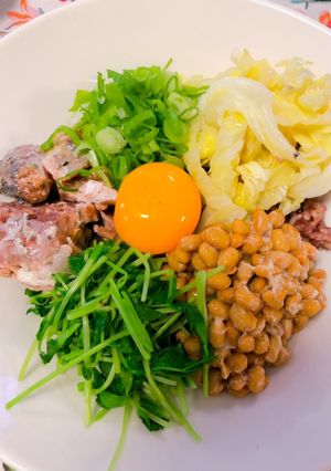 簡単！のせるだけサバ缶カラフル丼-レシピのメイン写真