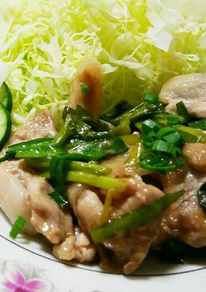 豚肩ロースとにらのポン酢焼き-レシピのメイン写真