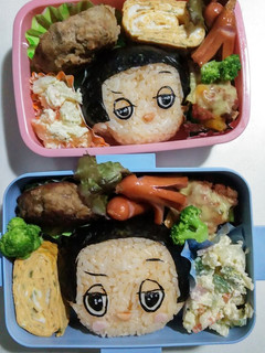 キャラ弁 Wチコちゃん-レシピのメイン写真