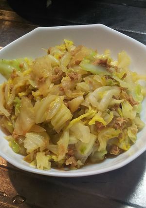 ごま油香る★キャベツとツナの醤油炒め-レシピのメイン写真