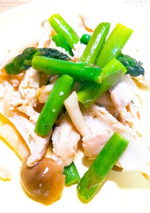 鶏なんこつとアスパラのレモンバターソテー-レシピのメイン写真