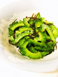 ゴーヤの塩昆布ごま油和え-レシピのメイン写真