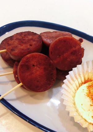簡単スピードおつまみ　ベビーハム焼き串-レシピのメイン写真