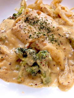 簡単★チキンのマスタード豆乳クリーム煮-レシピのメイン写真