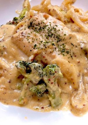 簡単★チキンのマスタード豆乳クリーム煮-レシピのメイン写真