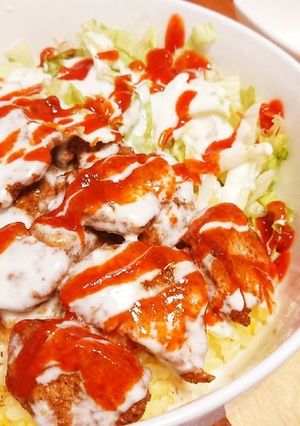 NYの屋台飯☆オーバーチキンライス-レシピのメイン写真