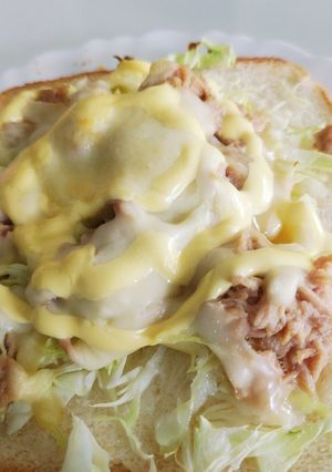 野菜もとれるツナキャベツ&チーズトースト-レシピのメイン写真