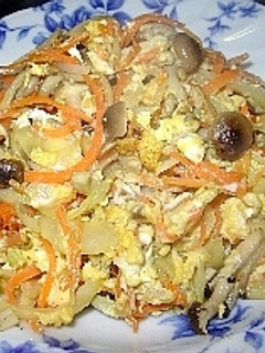 キノコと野菜のマヨタマ炒め-レシピのメイン写真