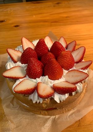 スポンジケーキミックスを使って簡単に。-レシピのメイン写真