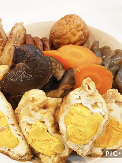 具材沢山♪味しみしみ~あぶたま煮-レシピのメイン写真