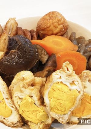 具材沢山♪味しみしみ～あぶたま煮-レシピのメイン写真