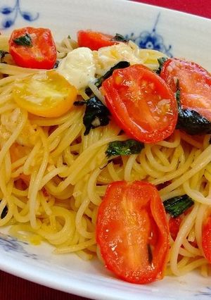 トマトとモッツァレラチーズのパスタ-レシピのメイン写真