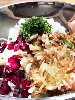 納豆好きの後味スッキリ☆柴漬け素麺♫-レシピのメイン写真