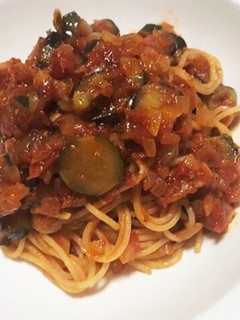 ナスとベーコンのトマトパスタ-レシピのメイン写真