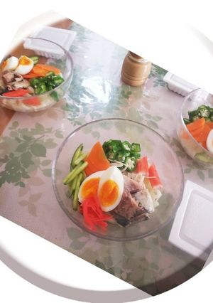 サラダうどんlunch☺️❤️☺️-レシピのメイン写真